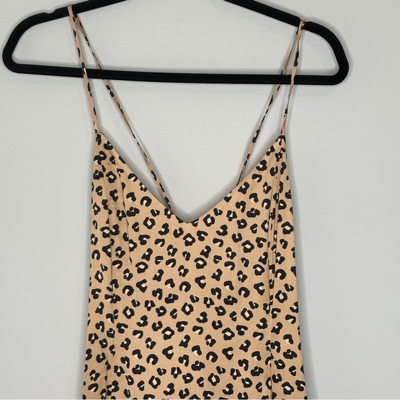 Sezane Tan and Black Midi Dress - Picture 8 of 15